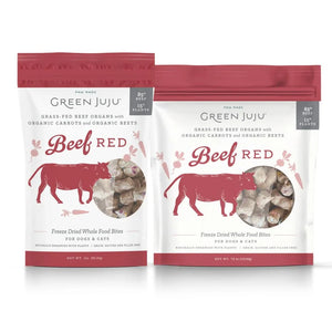 GREEN JUJU FREEZE DRIED BEEF RED BITES 3OZ