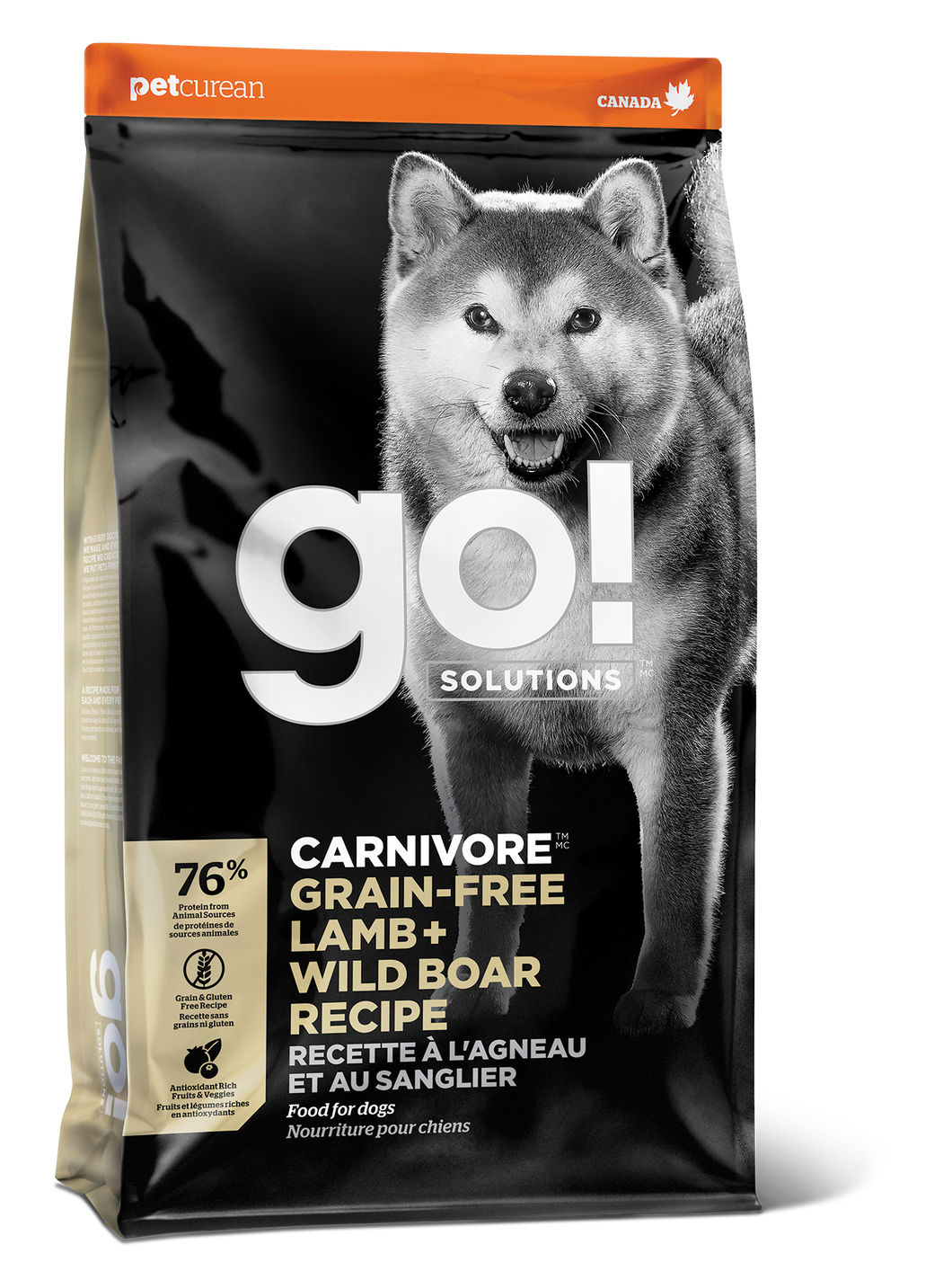 GO DOG CARNIVORE GRAIN FREE LAMB/BOAR 3.5LB