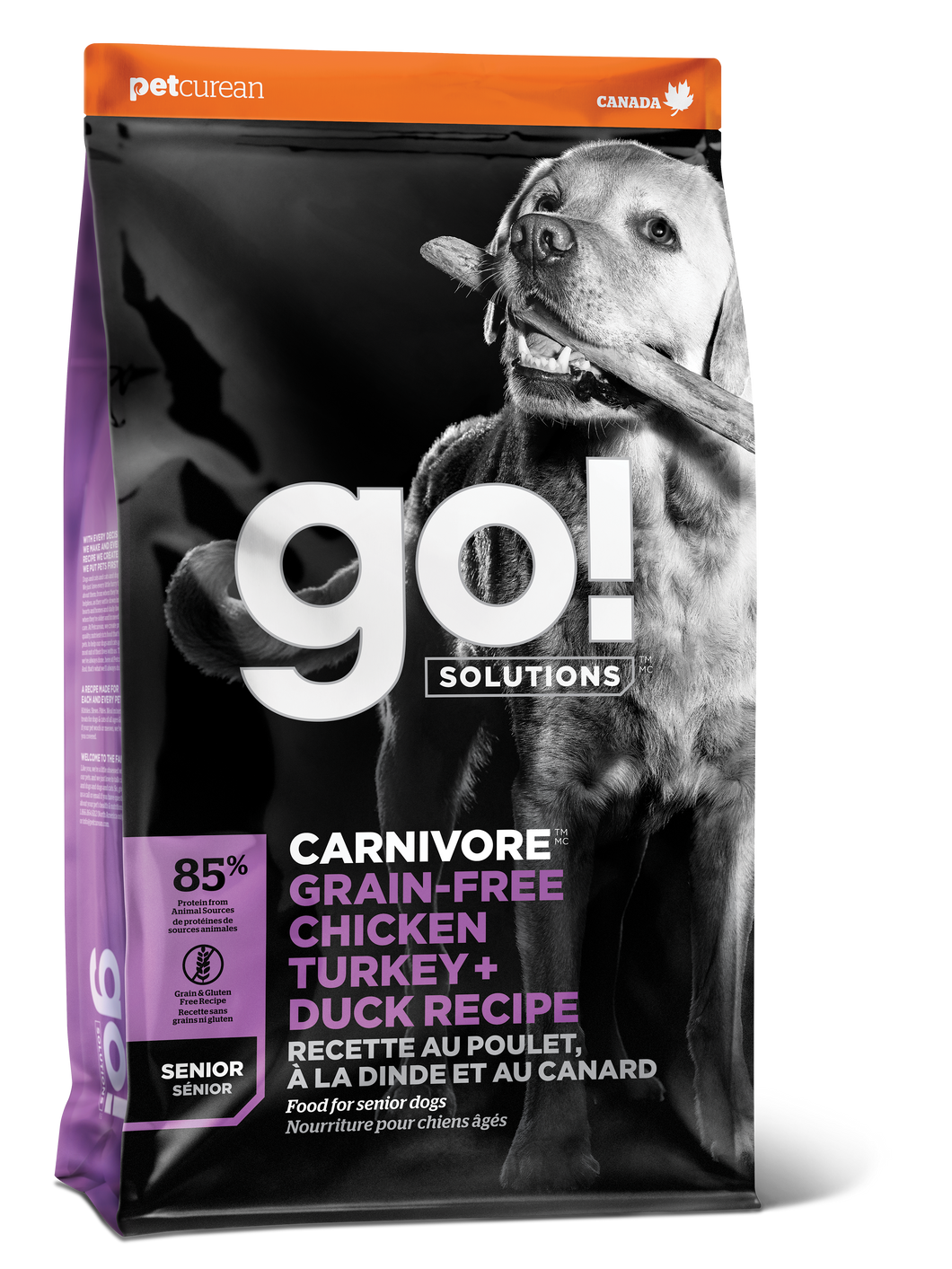 GO DOG CARNIVORA GRAIN FREE CHICKEN/TURKEY/DUCK SENIOR 3.5LB