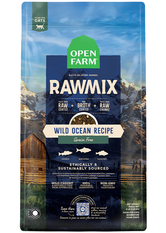 OPEN FARM RAWMIX OCEAN GRAIN FREE CAT 8LB