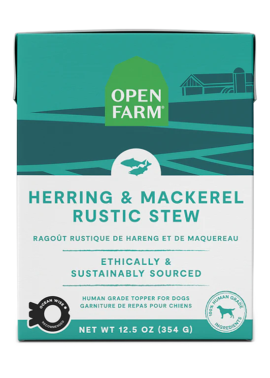 OPEN FARM HERRING AND MACKEREL STEW DOG 12.5OZ