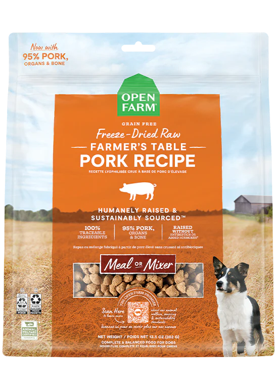 OPEN FARM FREEZE DRIED PORK 3.5OZ