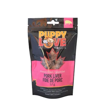 PUPPY LOVE FREEZE DRIED PORK LIVER 120G