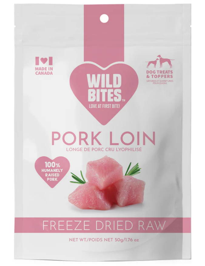 WILD BITES FREEZE-DRIED PORK LOIN 50G