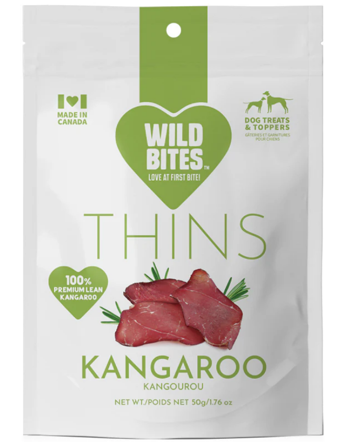 WILD BITES KANGAROO THINS 50G