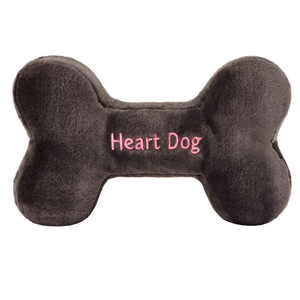 FLUFF & TUFF HEART DOG BONE 10"