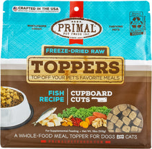 Load image into Gallery viewer, PRIMAL TOPPER FREEZE DRIED CUPBOARD CUTS FISH 18OZ
