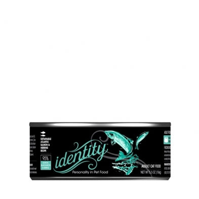 IDENTITY 95% SALMON/HERRING CAT CAN 5.5OZ